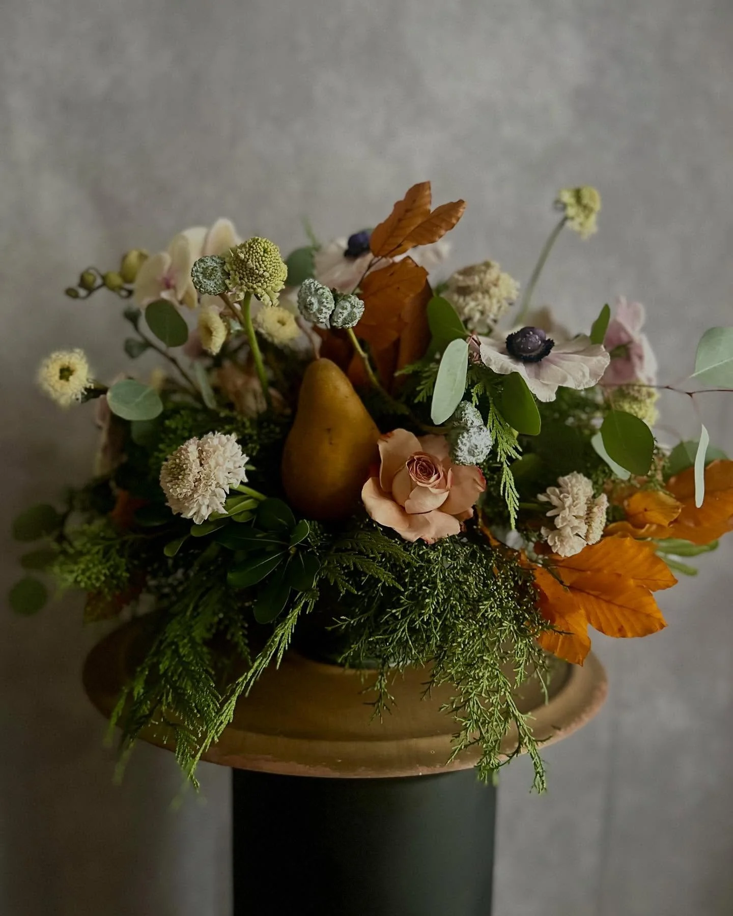 Winter arrangements available. 
Message me to place your order. 
Happy holidays!