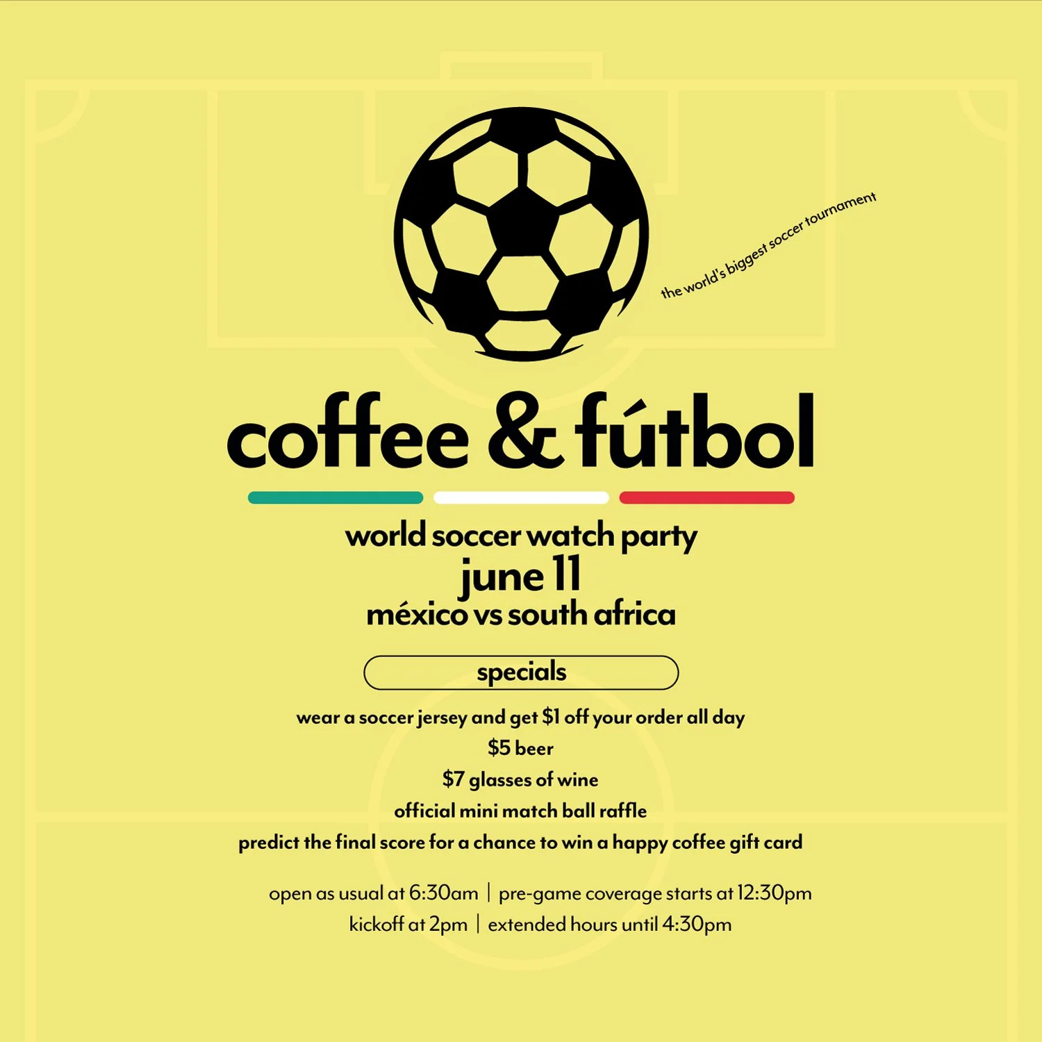 coffee &amp; fútbol