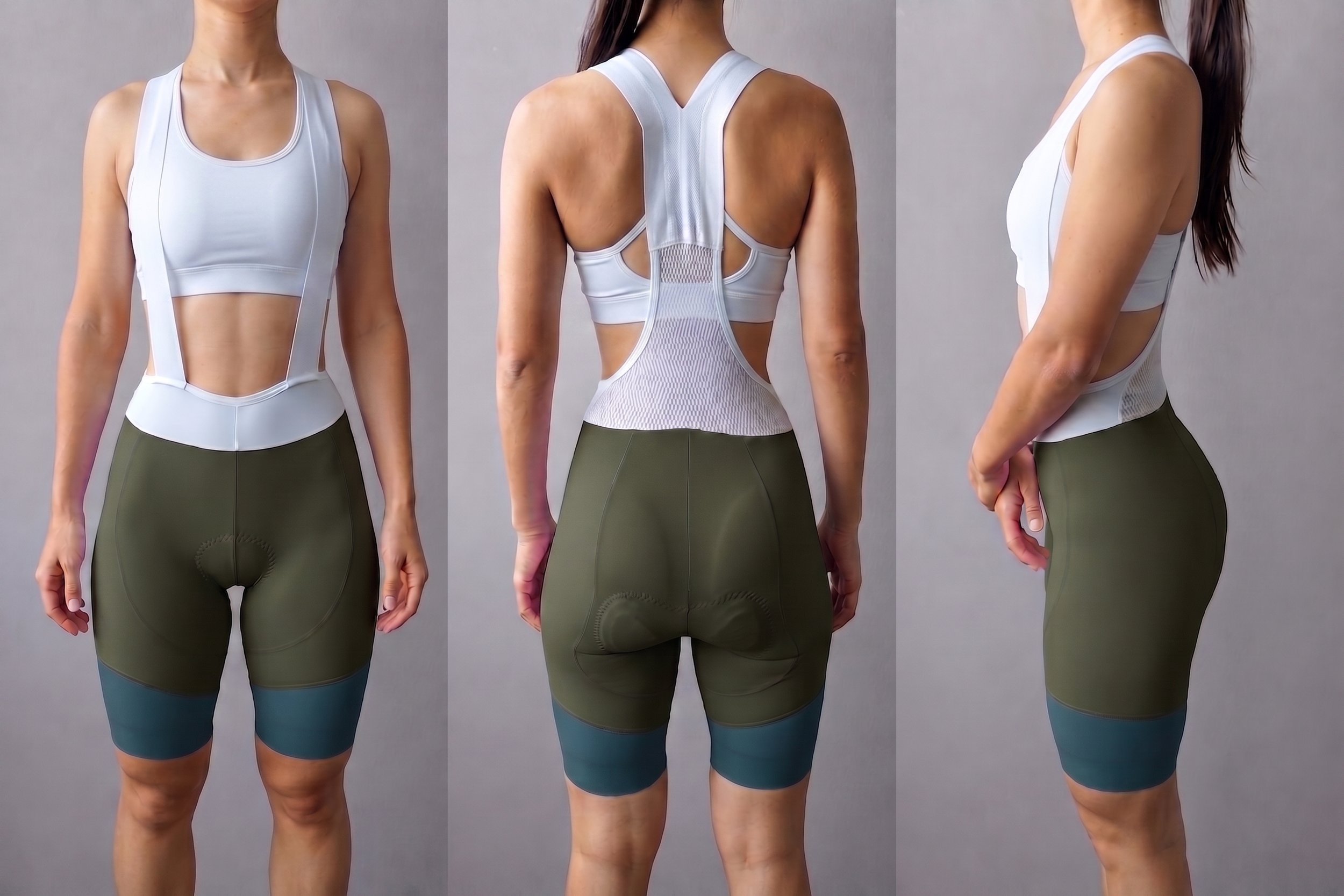 BIBSHORT EVO GREEN WOMAN 3 VIEW.jpg
