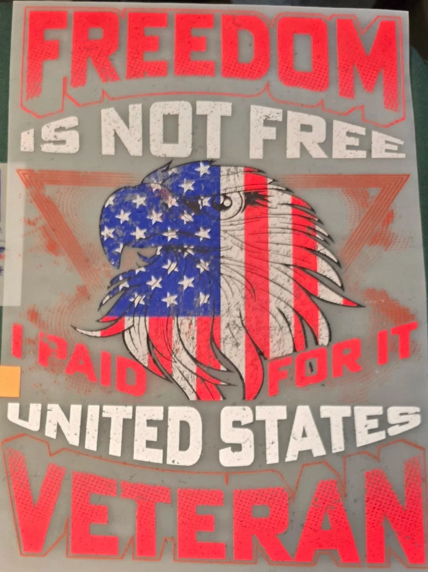 Veteran (Freedom Isn't Free) Adult T-Shirt (D53)