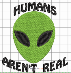Humans aren't real Adult T-Shirt