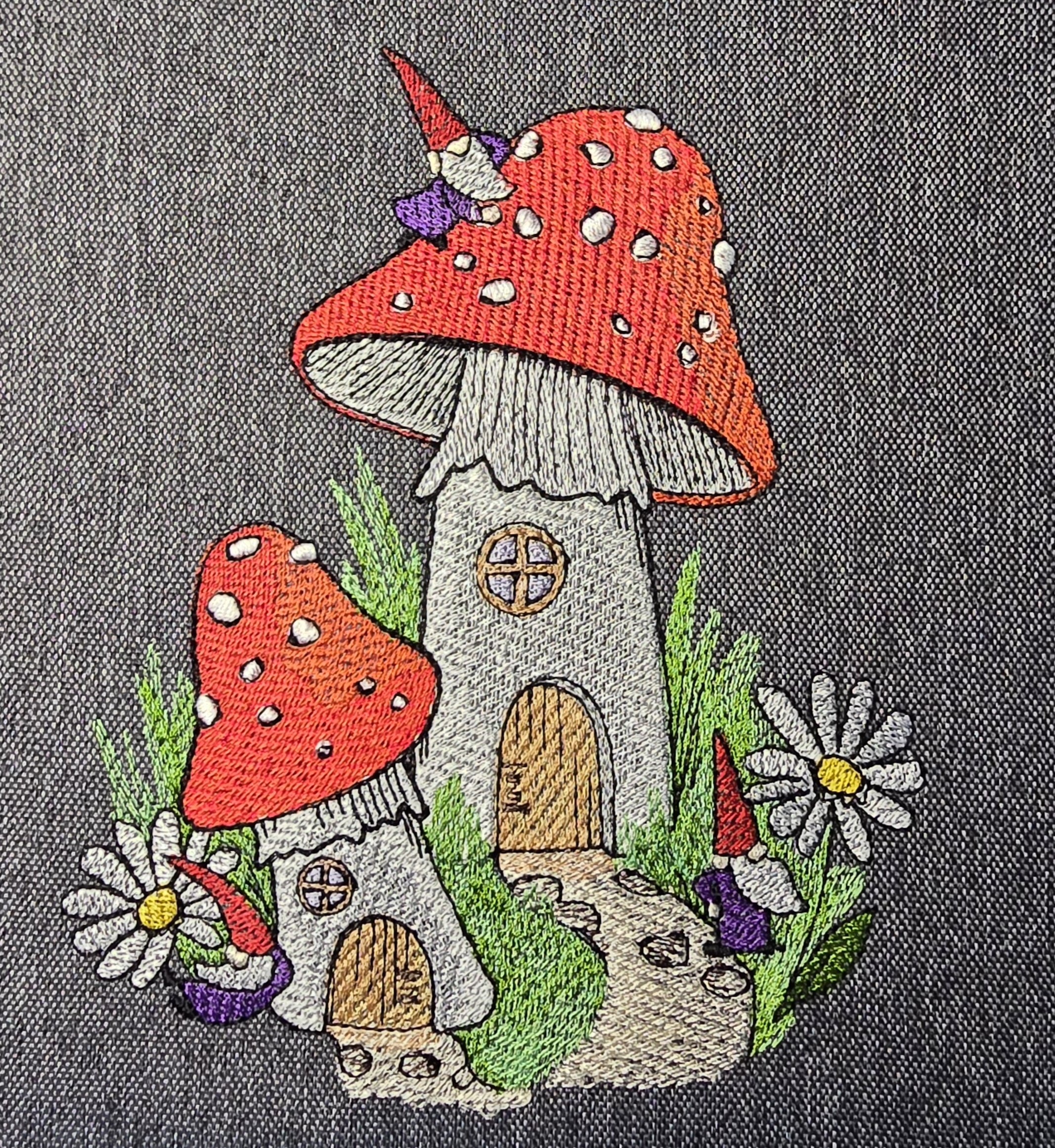 Gnome Sweet Gnome Toadstool House Tote Bags