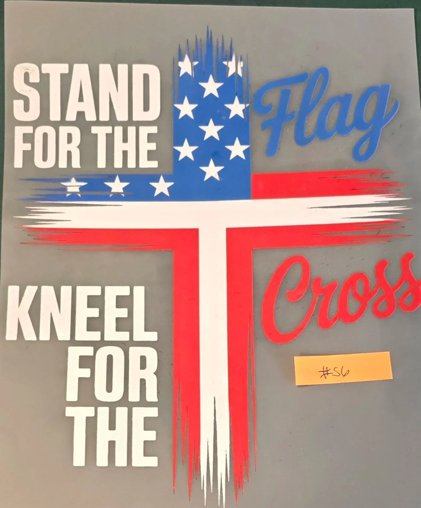 Freedom (Stand Flag / Kneel Cross) Adult T-Shirt (D56)