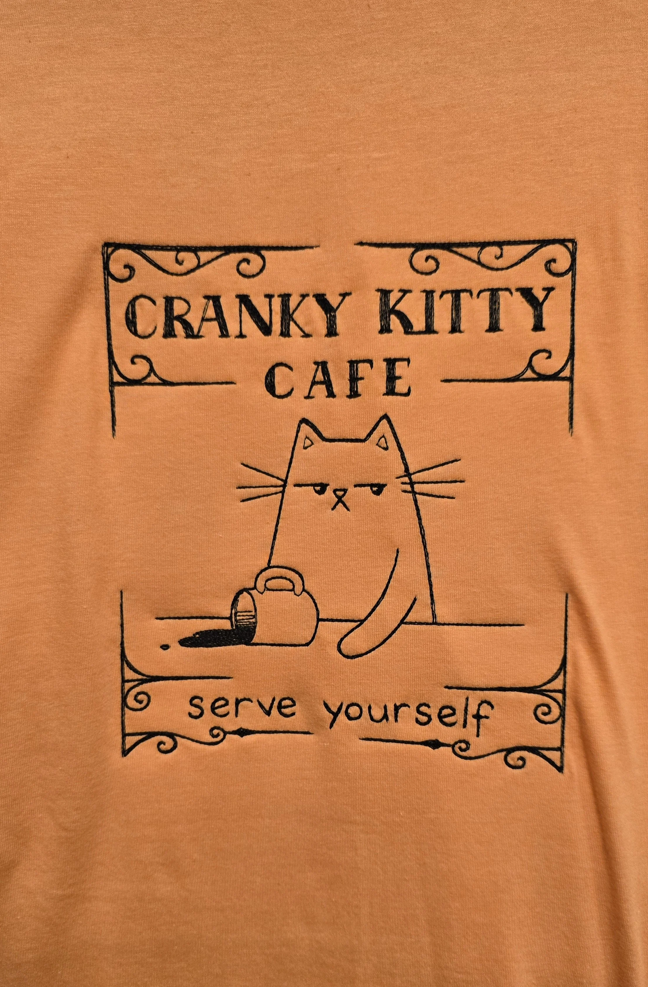 Cranky Kitty Cafe Adult T-Shirt