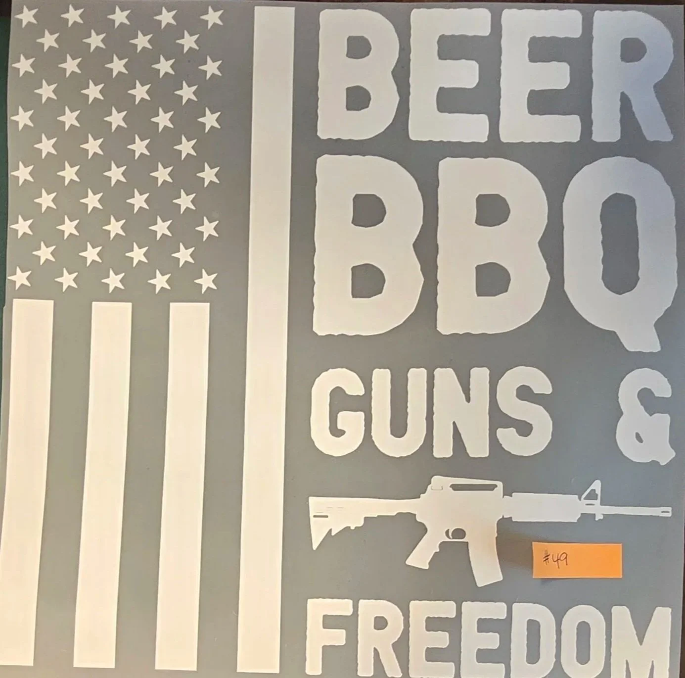 Freedom (Beer, BBQ, Guns, & Freedom) Adult T-Shirt (D49)