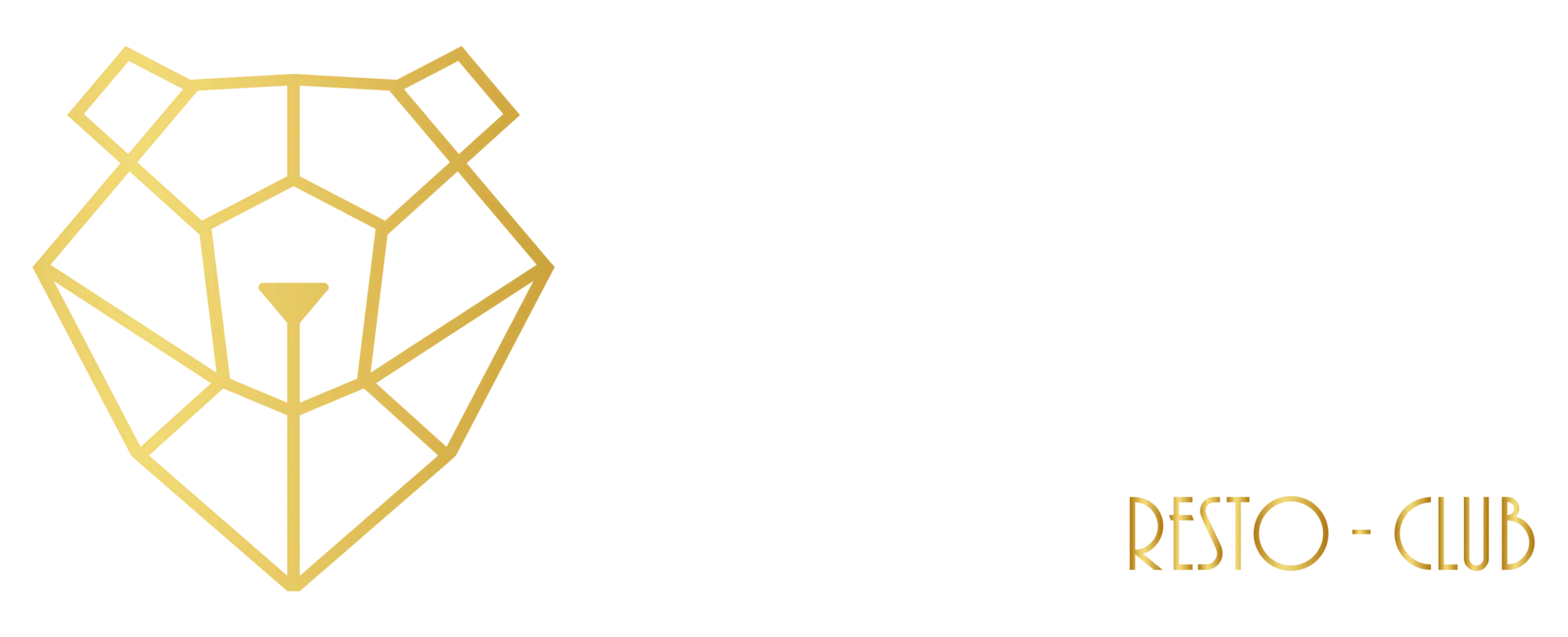 Logo d'un club de restobars avec un diamant doré stylisé et le texte Lett'HD Rest° Club