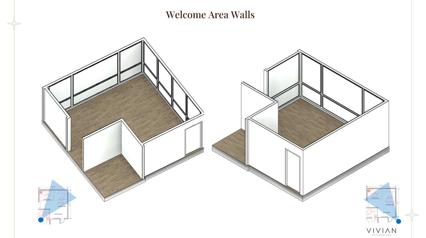 Welcome Area- Wall Trim Rendering