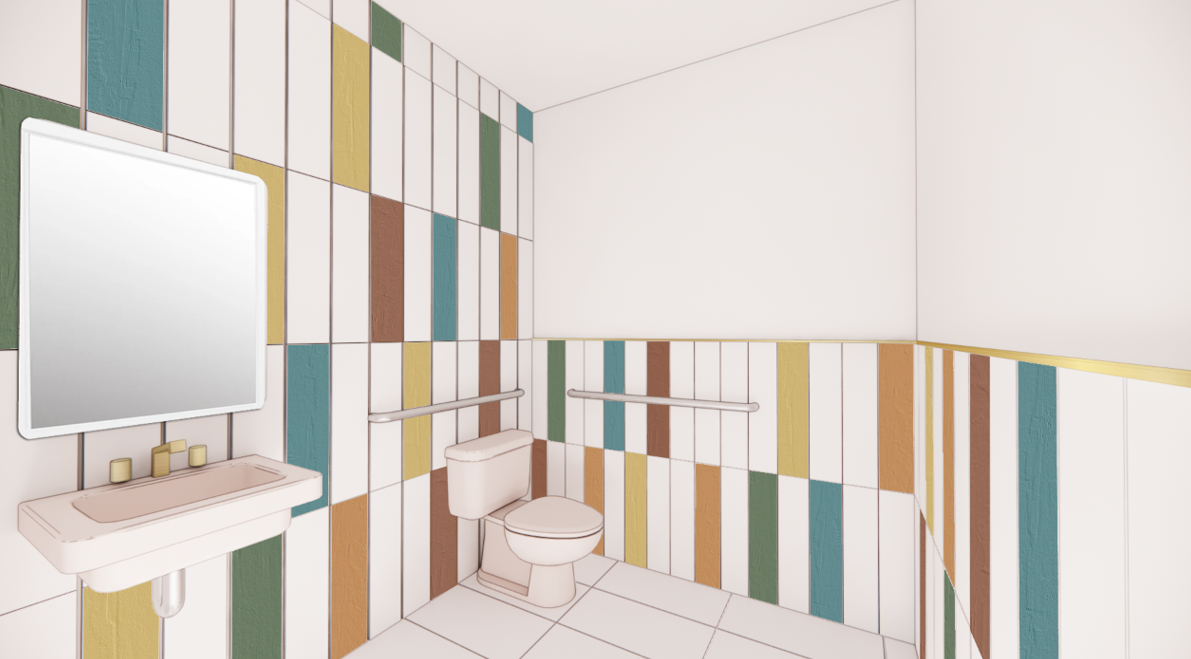 Restroom- Rendering