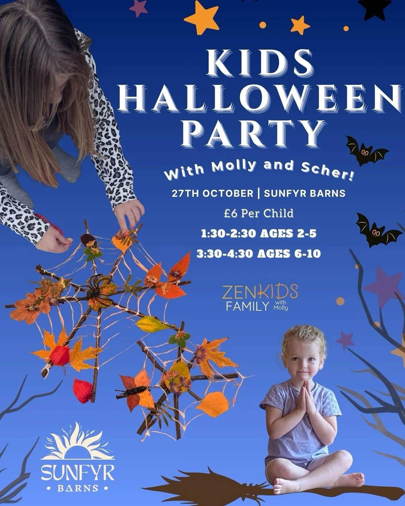 Hello Norfolk parents!
Are you looking for a fun, creative, seasonal activity for your child? 
Join our halloween themed workshop! 
This October half term, we’re offering yoga, spooky nature crafts and even a scavenger hunt!☀️🔆✨
Run by our ca