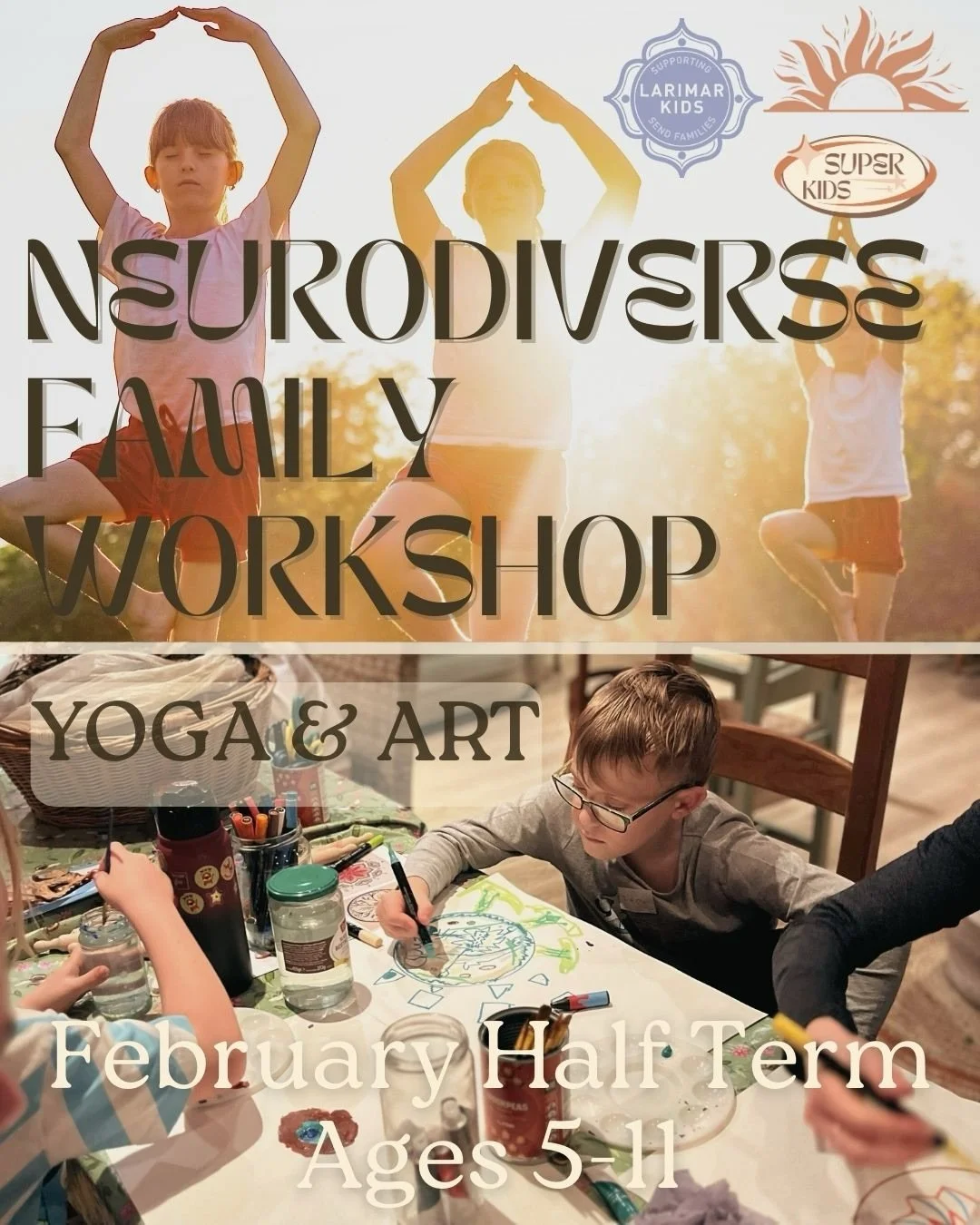 Neurodiverse Families,
Join us for a yoga and art workshop here at SunFyr Barns.✨
Inspired by the seasonal shift out of hibernation, Kids yoga teachers Louise and Scher lead us to connect to our inner world and relate it to the outer.🪻🌺
As nature r