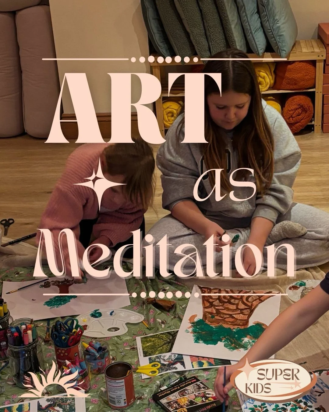 Using art as a meditation tool is a beautiful way for children to practice mindfulness, self-expression and regulation💕💓
Join us Fridays 4-5pm
Super Kids: Art and Yoga💞
Book on our website under &lsquo;classes&rsquo;☀️
Neurodiverse friendly🔆🤍
Co