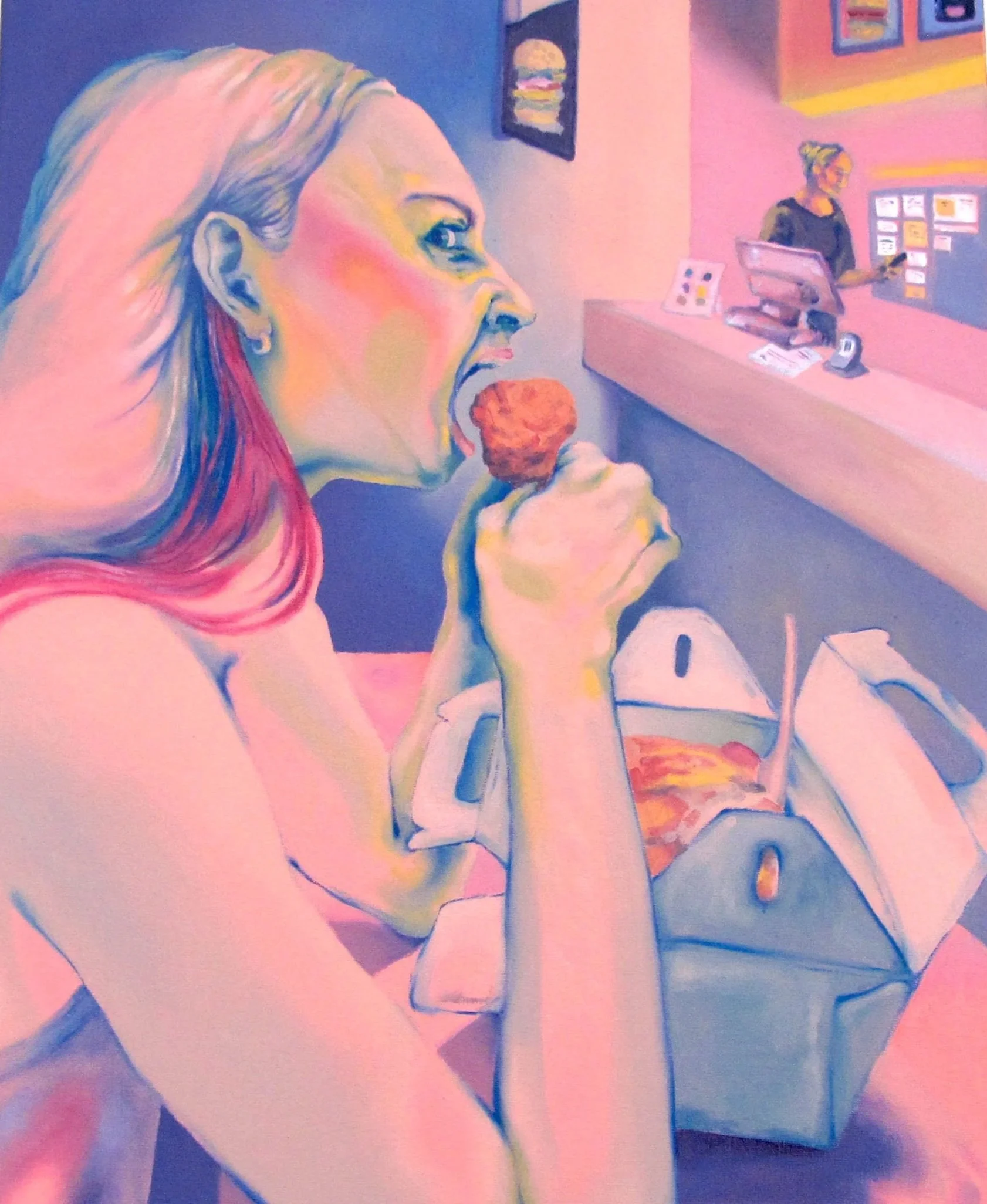 Girl Dinner, 2026, Oil on canvas, 50x40cm 