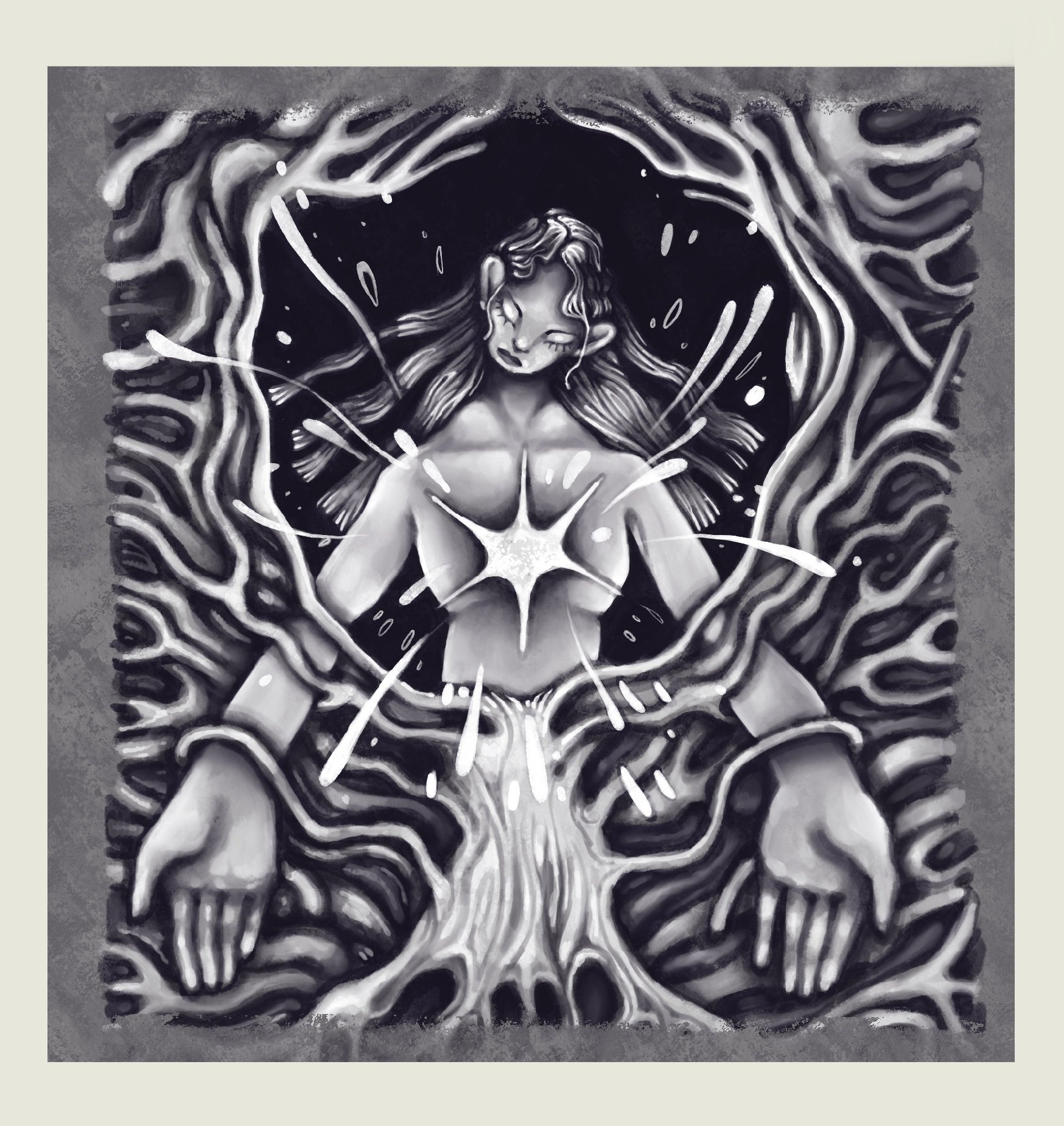 Wound Healer, 2024, digital illustration