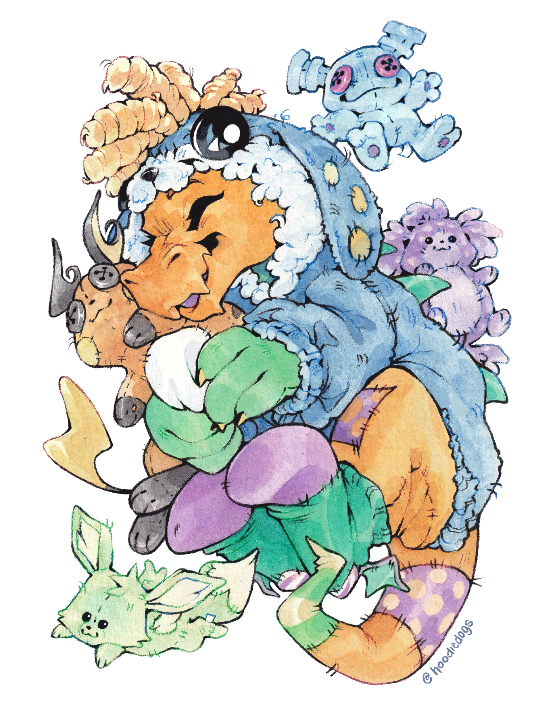 character watercolor commission