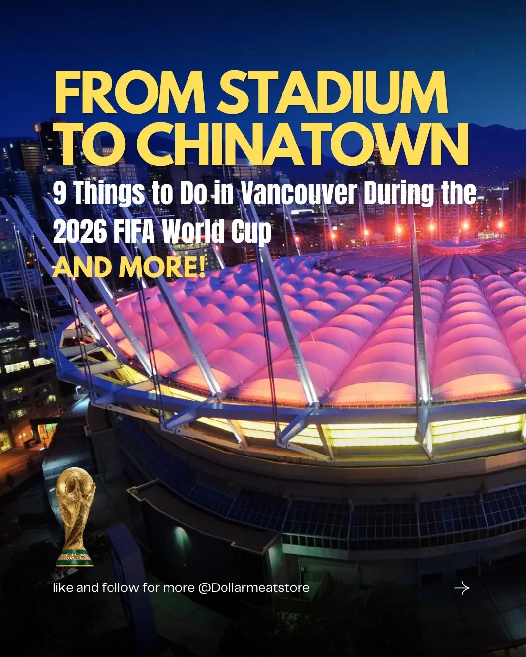 ⚽ Vancouver is getting ready for the world. 🌎

From hidden cultural gems and traditional Chinatown eats to creative spaces, cocktails, tea shops, and local experiences, there&rsquo;s so much to explore during the 2026 FIFA World Cup in Vancouver.

I