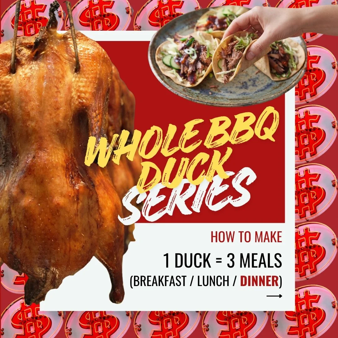 1 whole BBQ duck = more than one meal!

We&rsquo;re wrapping up our BBQ duck series with a TACO NIGHT! 🌮🦆

Shredded BBQ duck, crunchy cabbage, cucumber and hoisin sauce, all wrapped in a warm tortilla. Easy, delicious, and a little different! 

A w