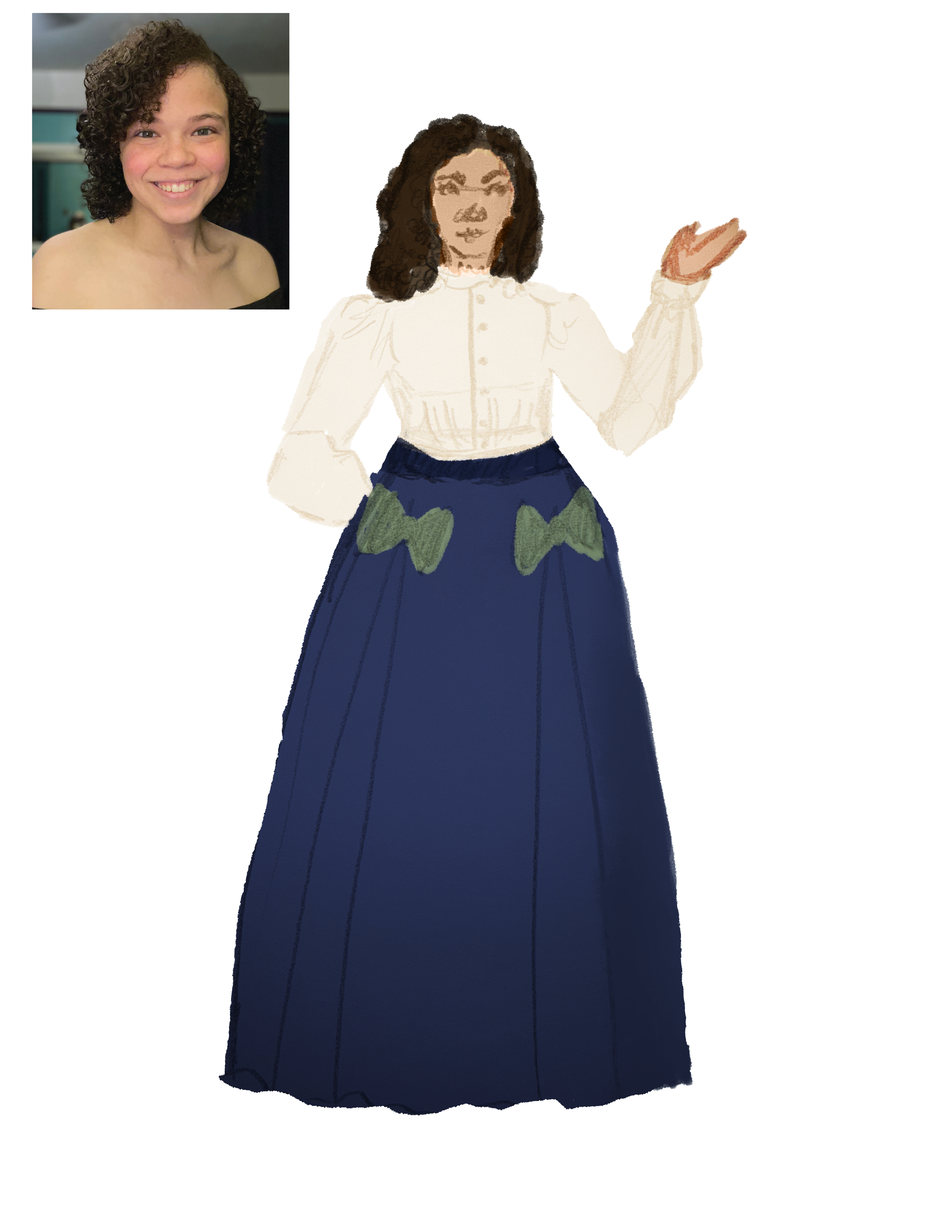 Lucy Early Costume Rendering