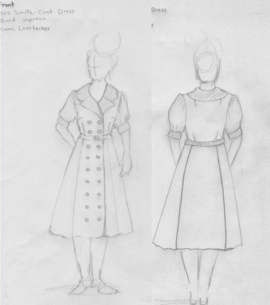 Mrs. Smith Technical Pattern Drawing