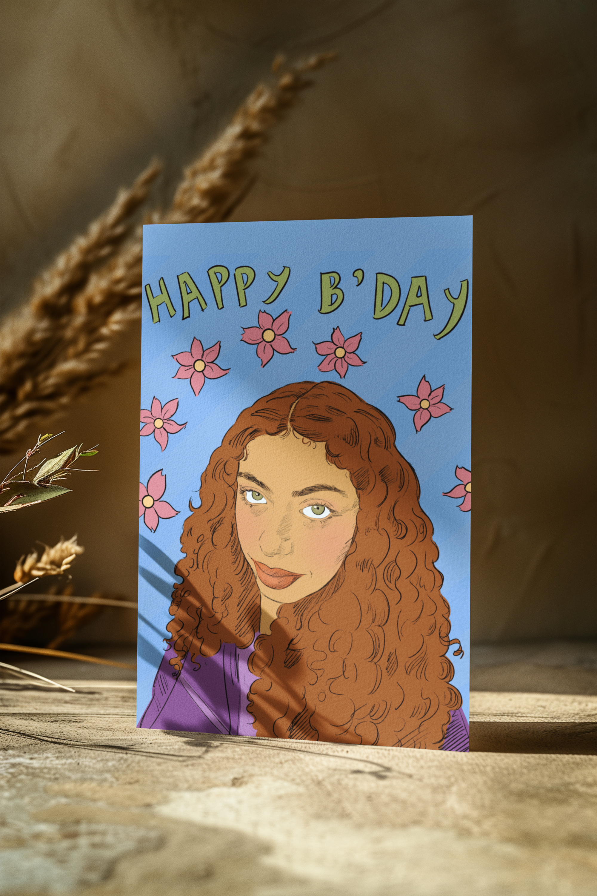 ai-generated-mockup-featuring-a-vertical-greeting-card-placed-on-a-table-m38833.png