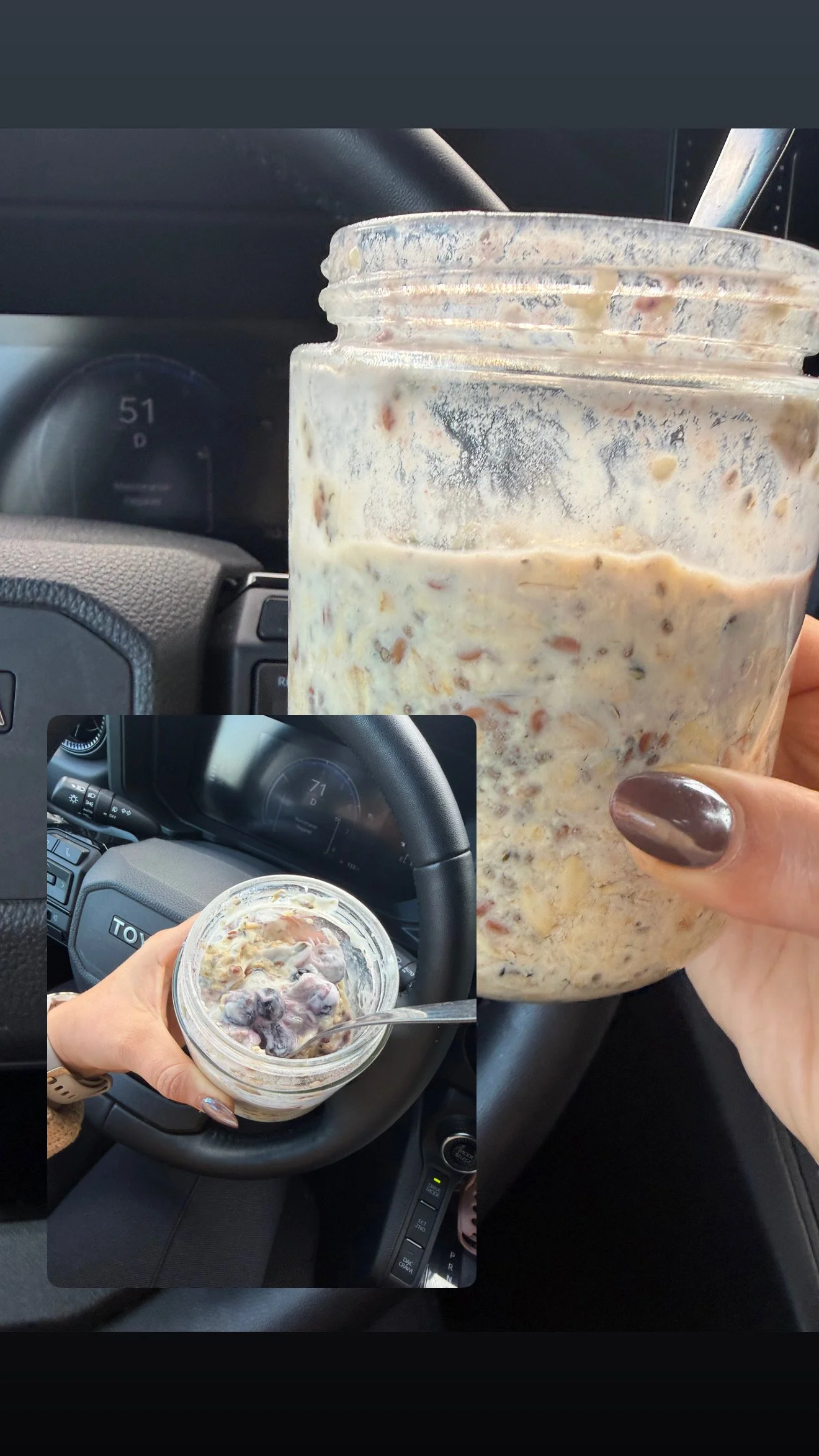 Overnight vanilla protein oats