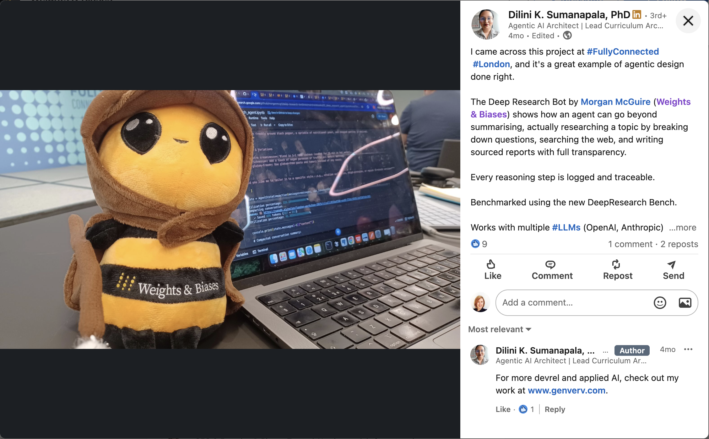 Weights & Biases Bee