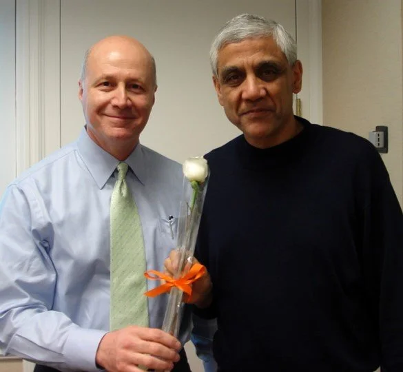 Amir Mashkoori and Vinod Khosla on Valentine's Day - 2007