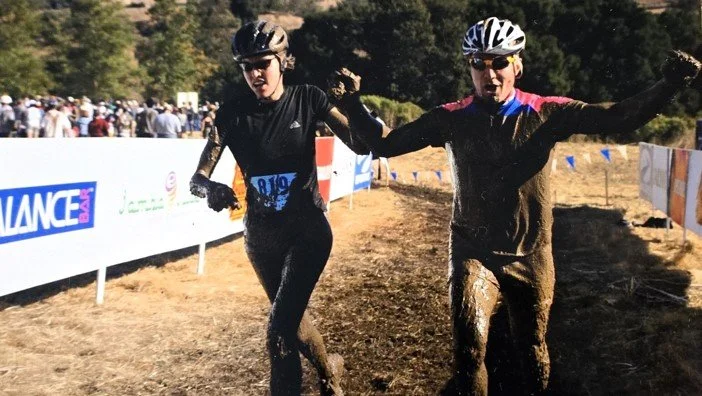 Amir and Partner winning Muddy Buddy