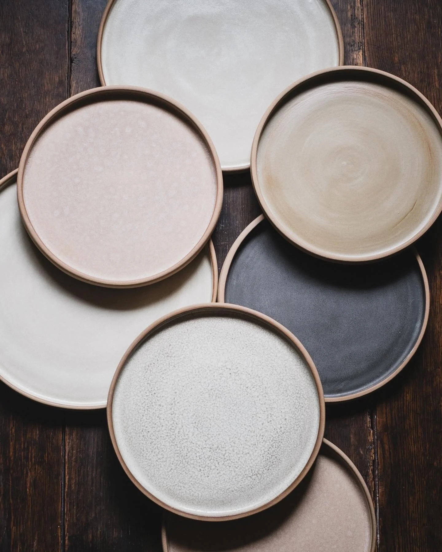 SOLD OUT - brown dinner plate, large