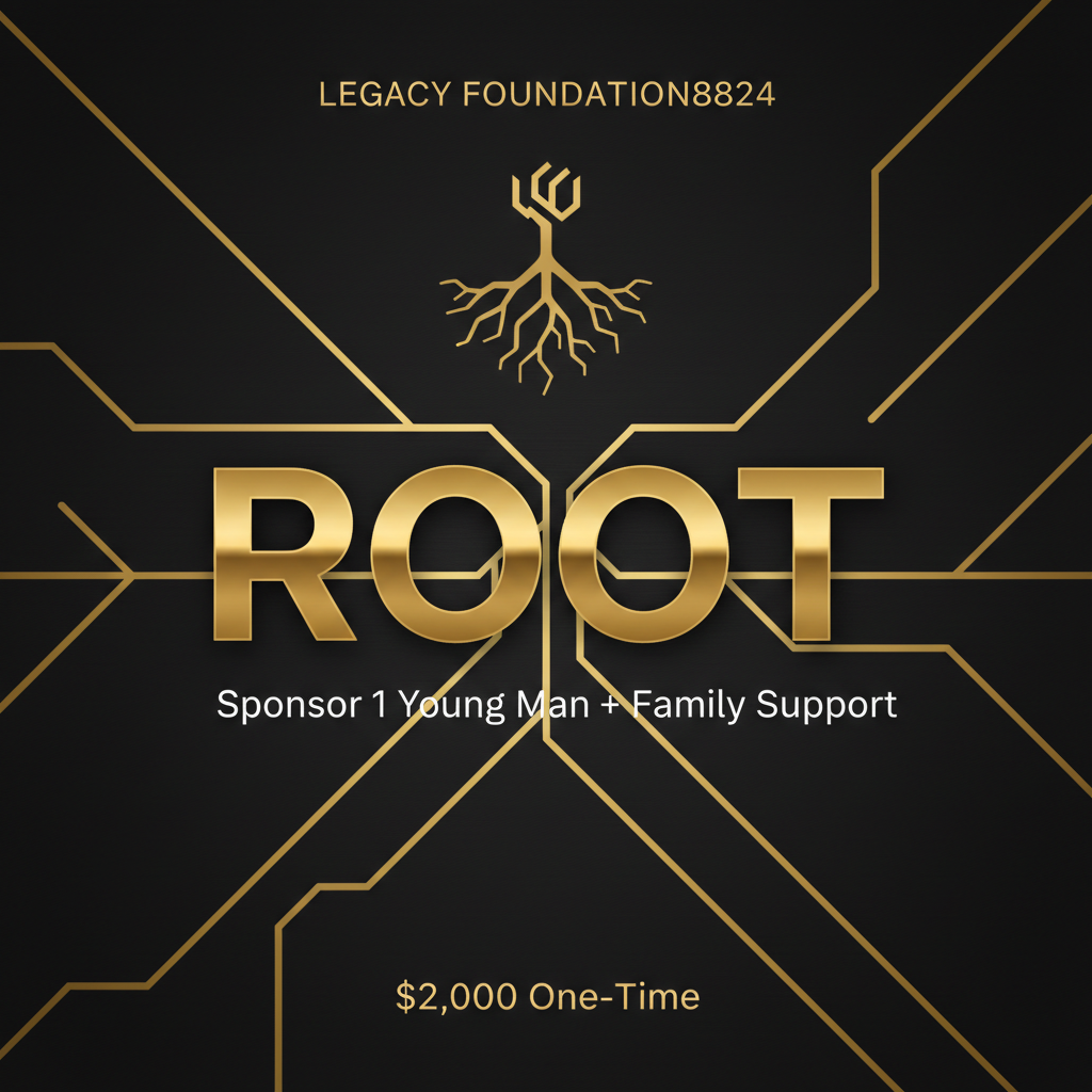 ROOT Sponsorship — $2,000 (Sponsor 1 Young Man + Family Support)