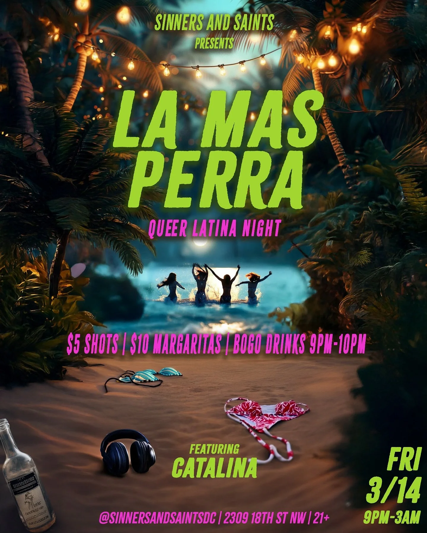 🌈👩🏾&zwj;❤️&zwj;💋&zwj;👩🏽 LA MAS PERRA: QUEER LATINA NIGHT 👩🏾&zwj;❤️&zwj;💋&zwj;👩🏽 🌈

Serving looks, beats, and big Perra energy all night long! 💅🏽 

Come ready to dance, vibe, and let your inner baddie off the leash &mdash; because tonigh