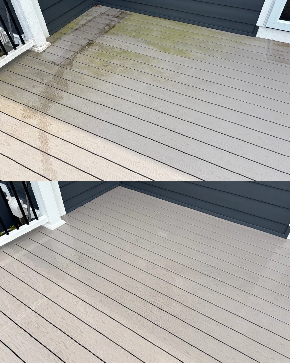 Power Wash Deck Outside