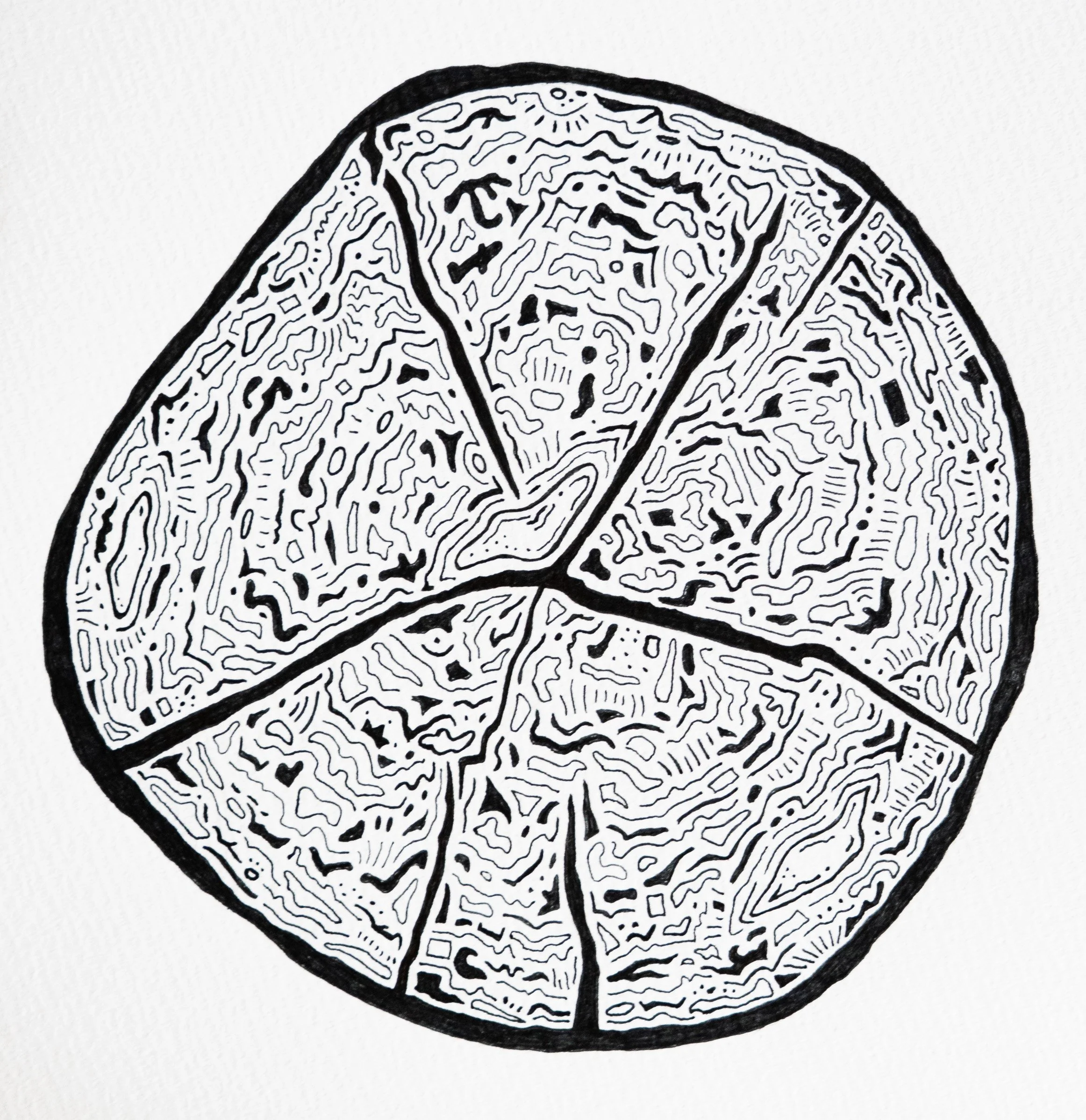 Type B Stump - Pen & Ink on Sketch Paper