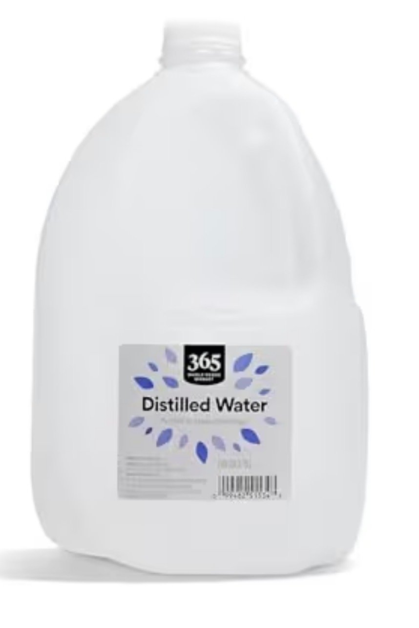 Must use distilled water for tattooing