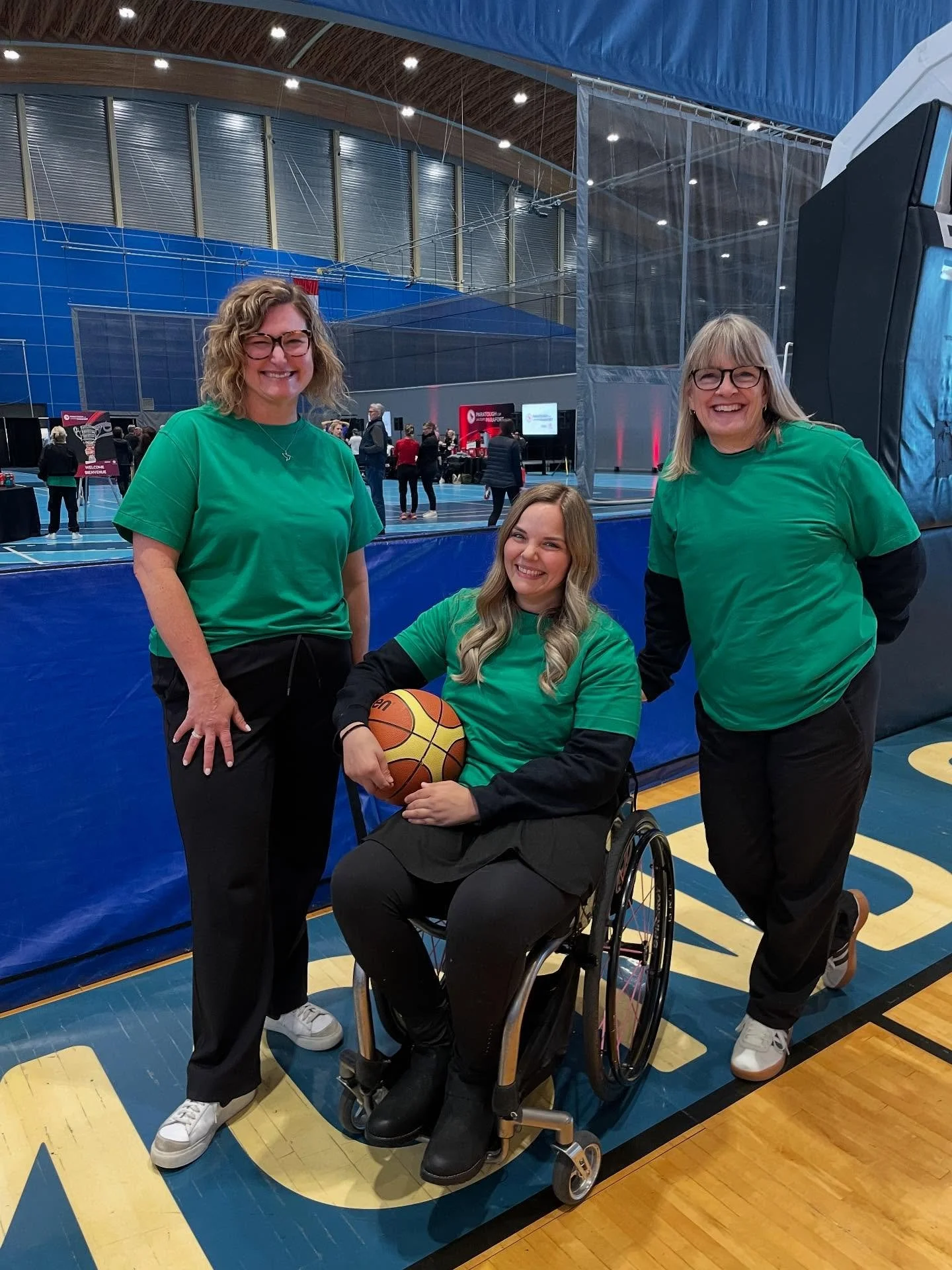 The OAG team donned their green @cdnparalympics ParaTough Cup volunteer shirts today @richmondoval 🎉
We had such a great time watching people fall in love with parasport and helping out @bcwheelchairbb and @sportabilitybc with their wheelchair bask