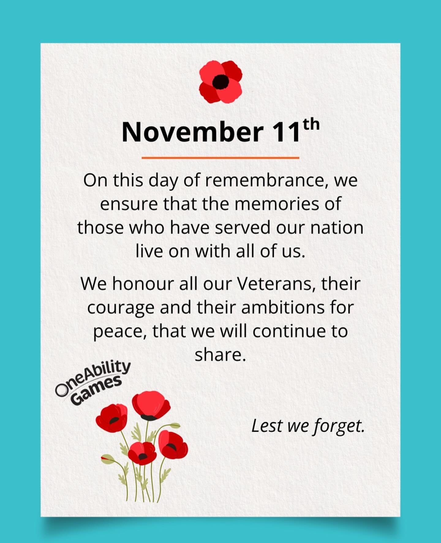 In memory of those who have served, we give recognition to the sacrifices they have made in the name of every Canadian. Their mission for peace connects all of us, and we will continue to persevere for a future where every person can live in safety a