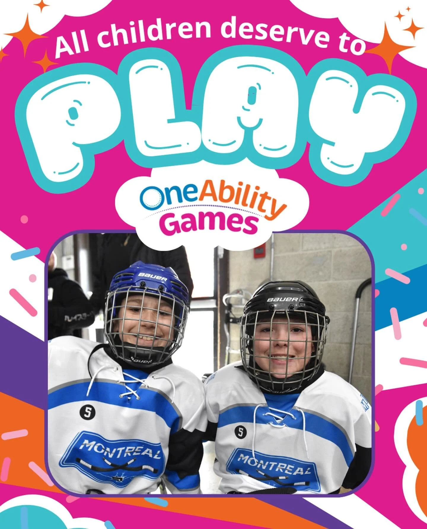 Today, World Children&rsquo;s Day, is a reminder to us that all children deserve to PLAY!

Children with disabilities are often not given equal access to sport in school. OneAbility Games emphasizes the inclusion and accessibility of sport for any K-