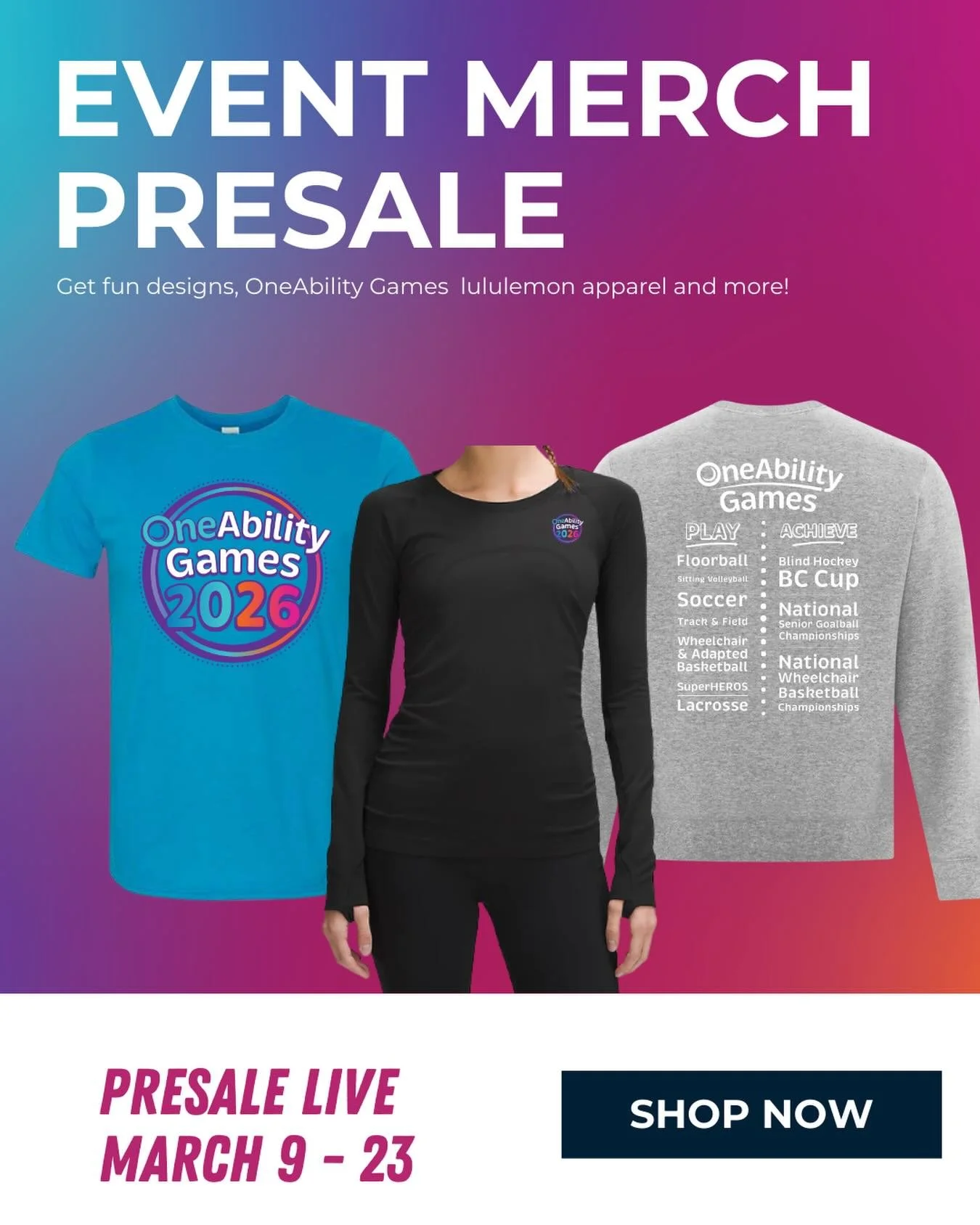 We are so excited to be able to offer some official OAG merch for sale thanks to our friends over @officialvbsapparel 🎉🎉🎉

Sales will be open starting TODAY until March 23rd and can be pre-ordered to your address (allow 4 weeks processing time) or