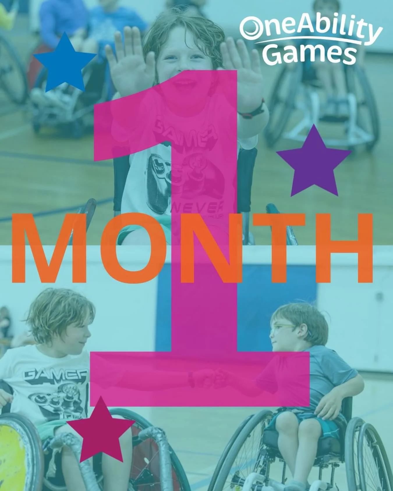 🌟 ONE MONTH AWAY! 🌟

The OneAbility Games are officially one month out &mdash; this is MORE THAN A MOMENT, IT&rsquo;S A MOVEMENT! 🎉

This year we&rsquo;re CELEBRATING ALL ABILITIES with two incredible streams:

PLAY Stream: 900 kids with disabilit