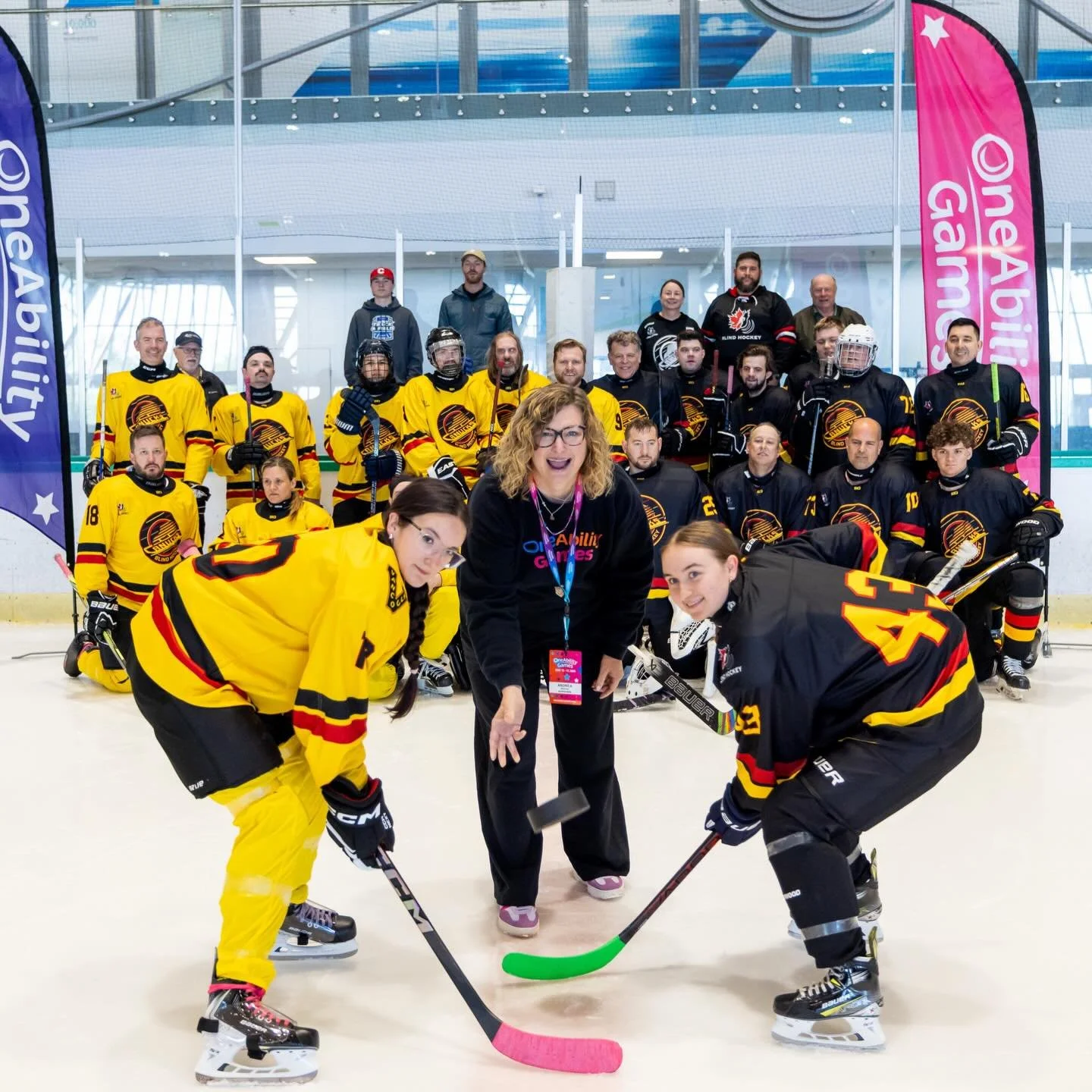 Day 4 of the OneAbility Games did NOT disappoint!

The @richmondoval was electric with wheelchair basketball athletes from across the country, BC Blind Hockey, and SuperHEROS Hockey all bringing the heat. 

Meanwhile, BC Blind Sports ran a full day o
