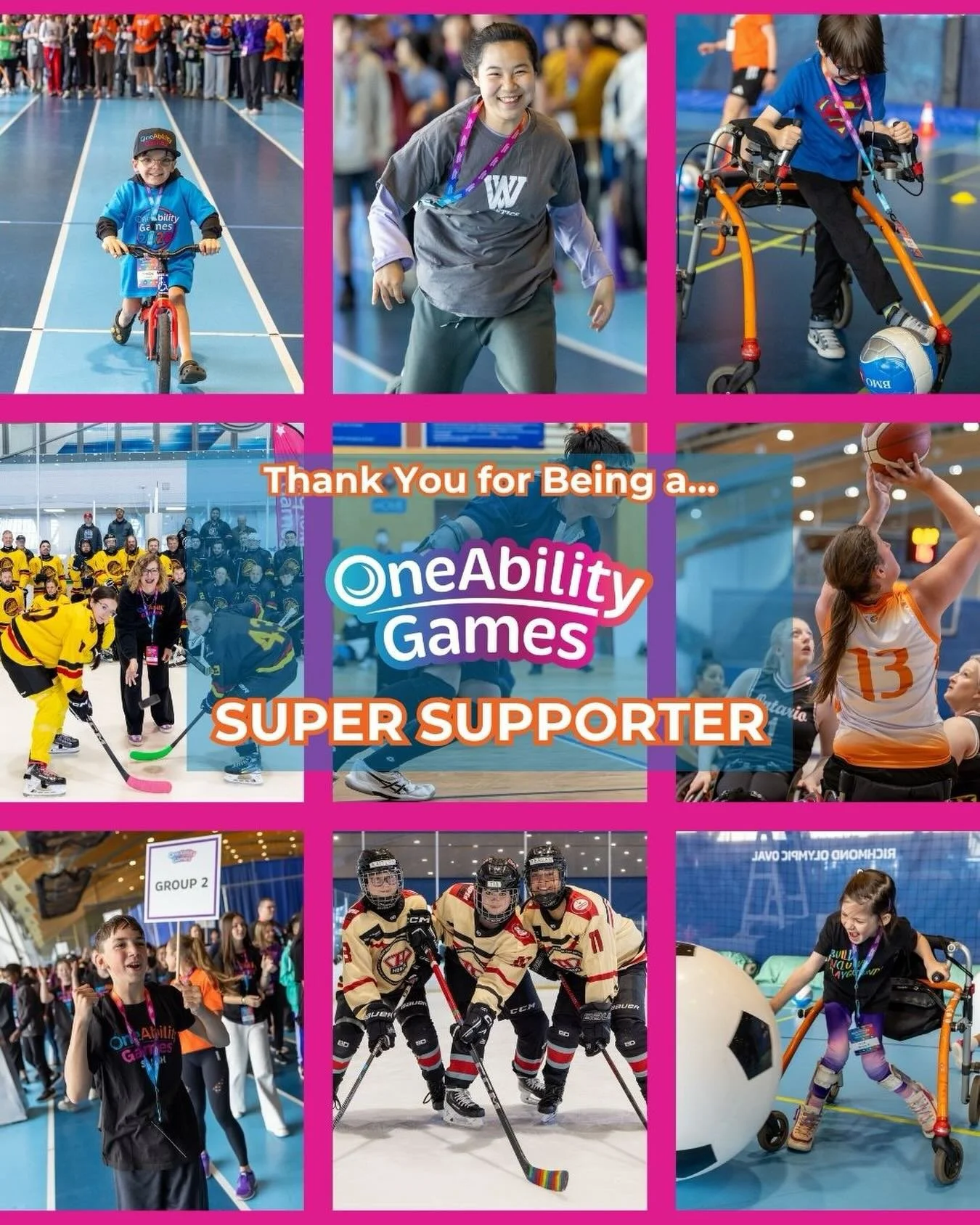 ✨ Thank you for being a OneAbility Games Super Supporter! ✨✨

The inaugural OneAbility Games would not have been possible without the incredible sport organizations, sponsors, partners, schools, and community champions who believed in this vision fro