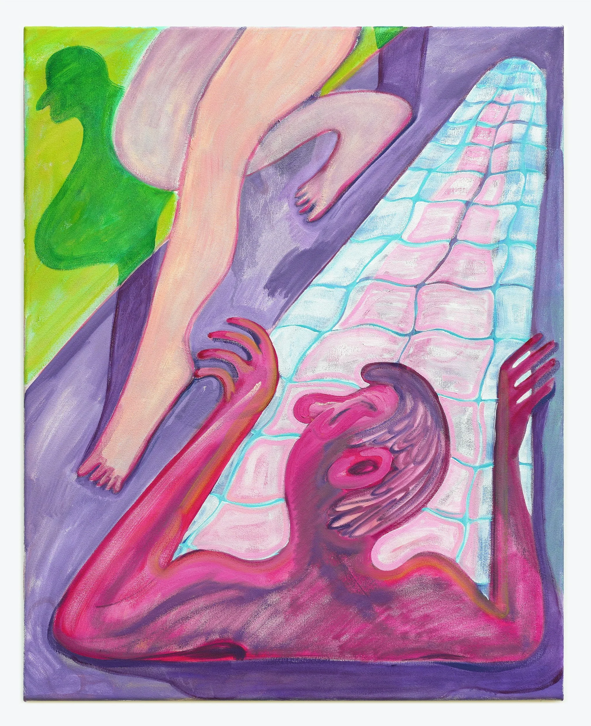 Another Guy's Here - oil on canvas, 24x30 in