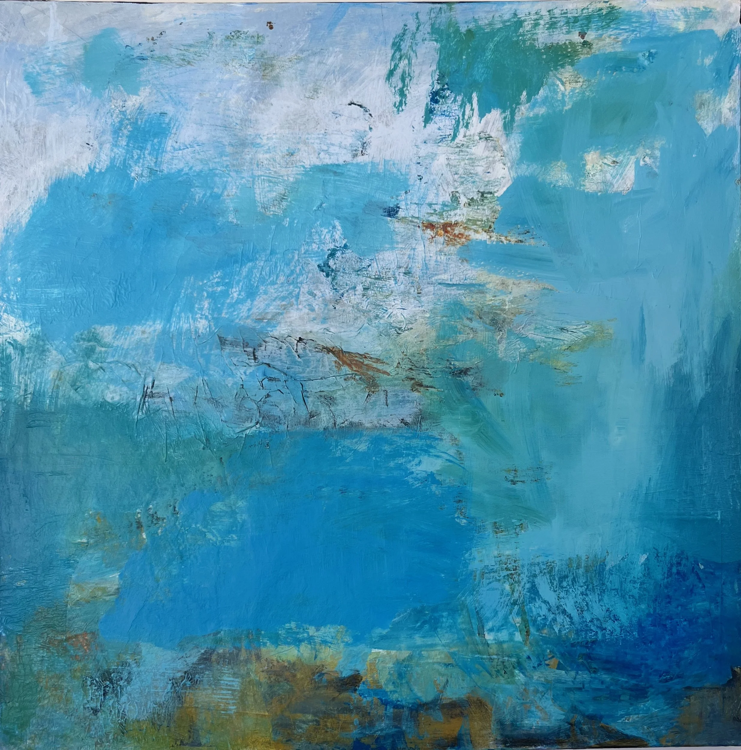 Blues
30”x30” acrylic mixed media (not for sale)
