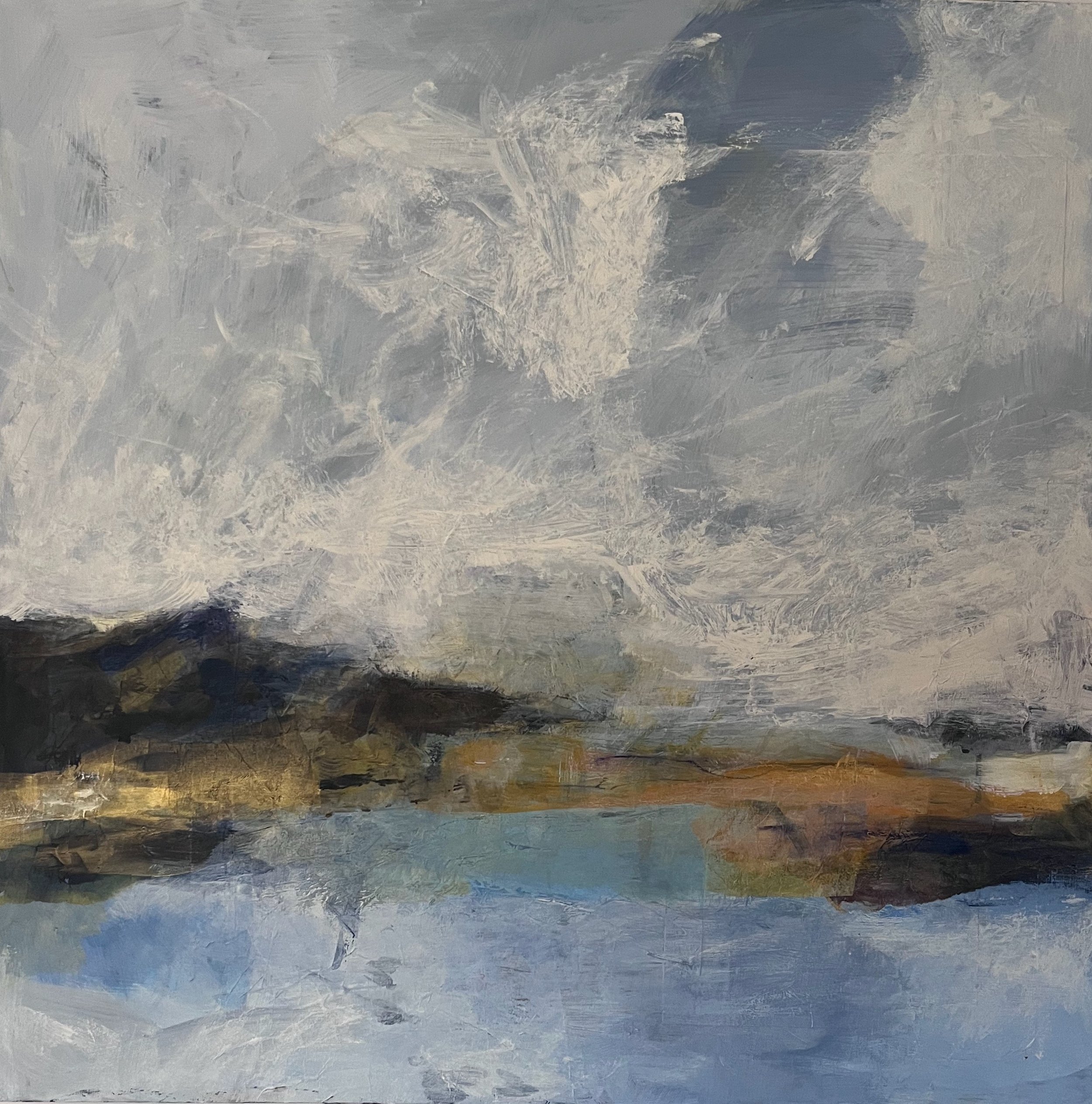 Sky’s Edge 30” x 30” Acrylic on Birch Panel
