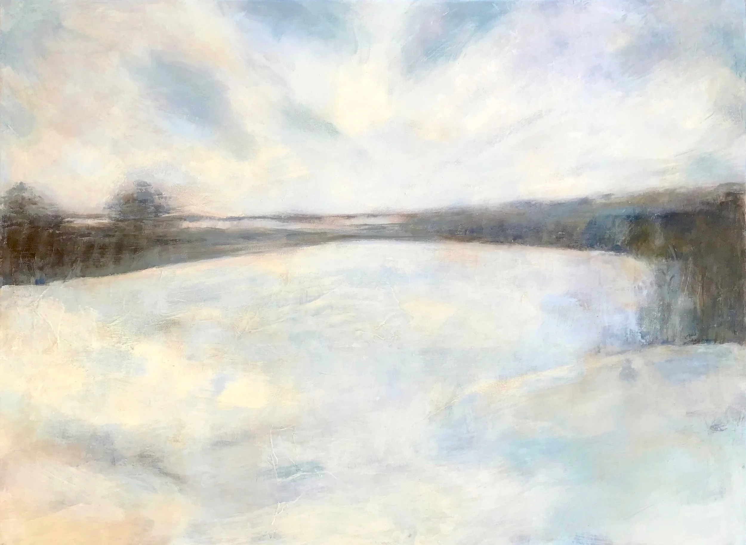 Silent Morning
30”x40” acrylic mixed media 