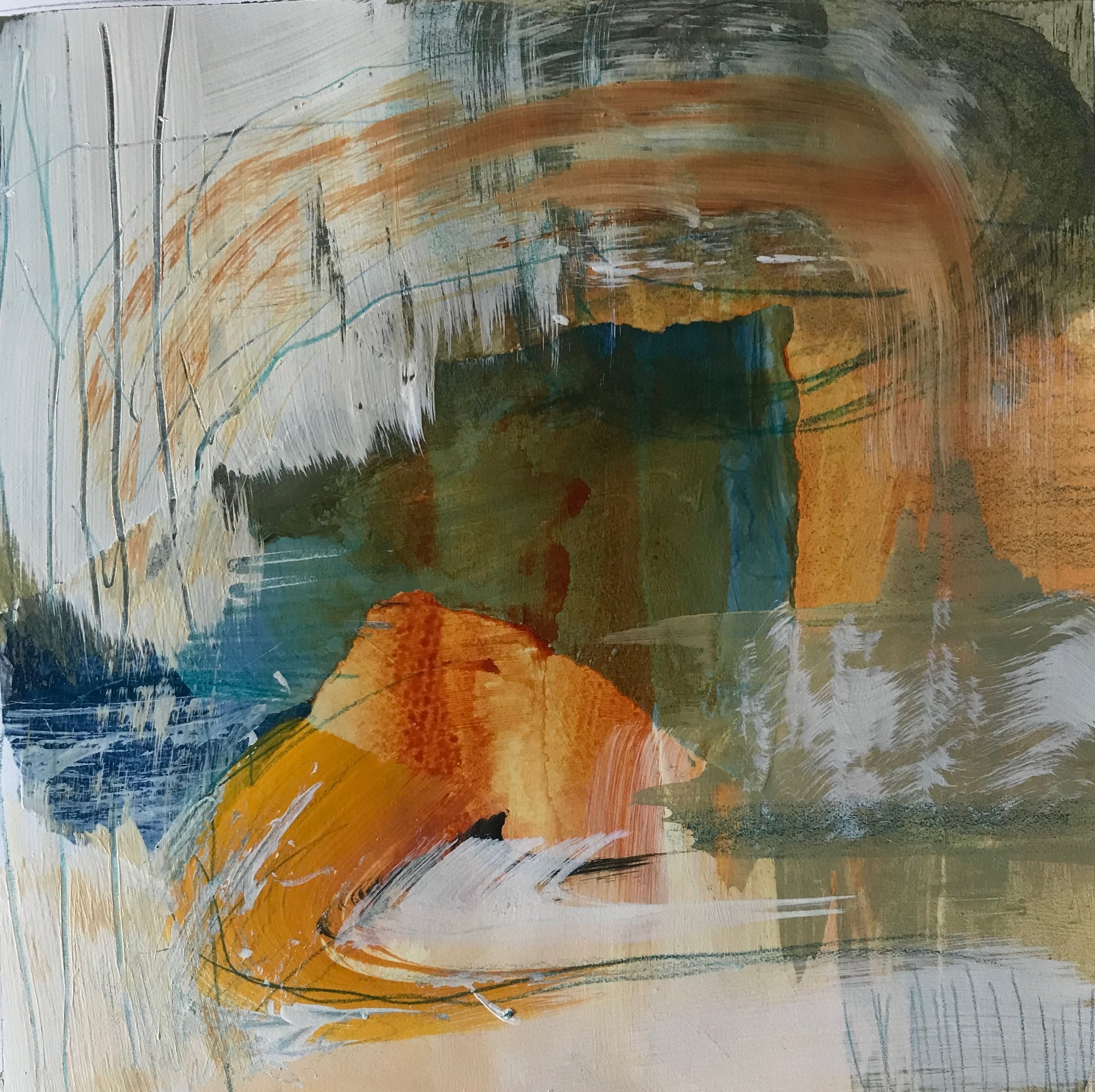 8” x 8” Mixed Media on Paper