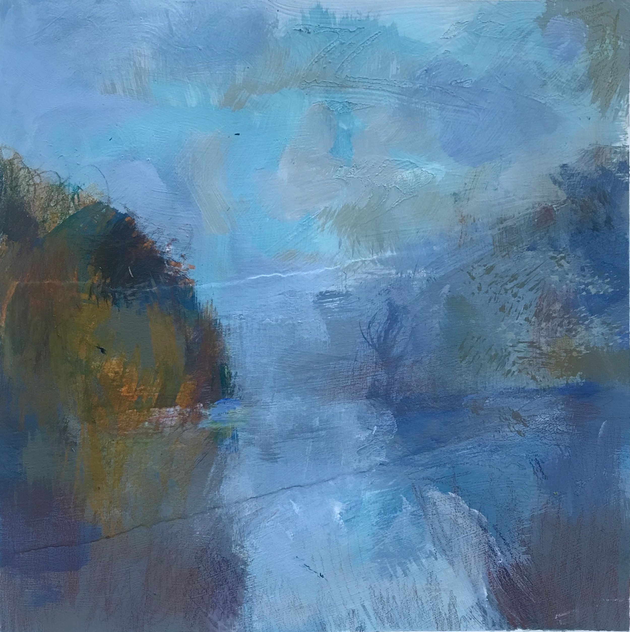 Blue Cove 12” x 12” acrylic on paper