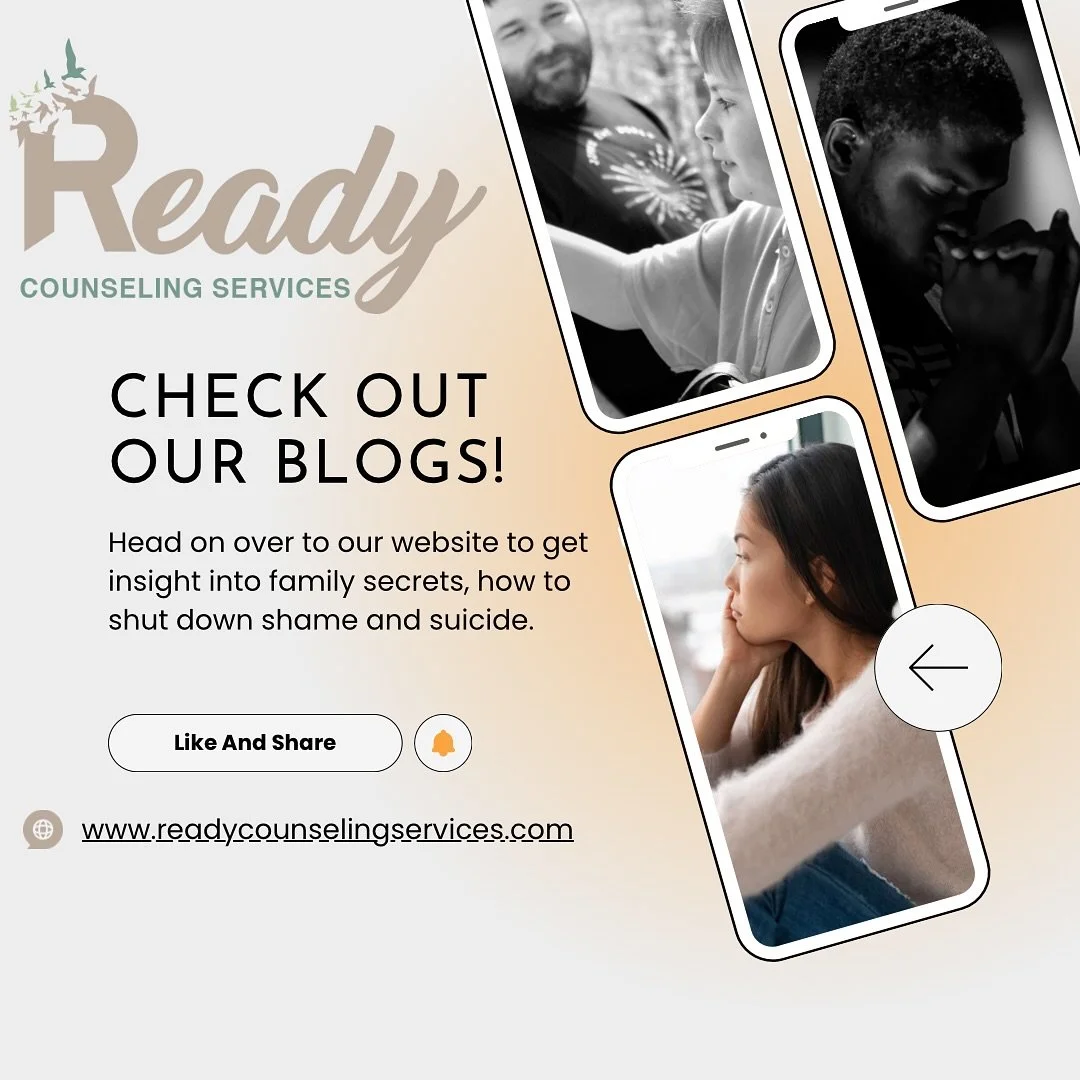 📝✨ At Ready Counseling Services, we believe knowledge is healing. Our blog is full of supportive resources to help you navigate life&rsquo;s challenges with compassion and courage.
🌿 New on the blog:
&bull; Addressing family secrets and the impact 