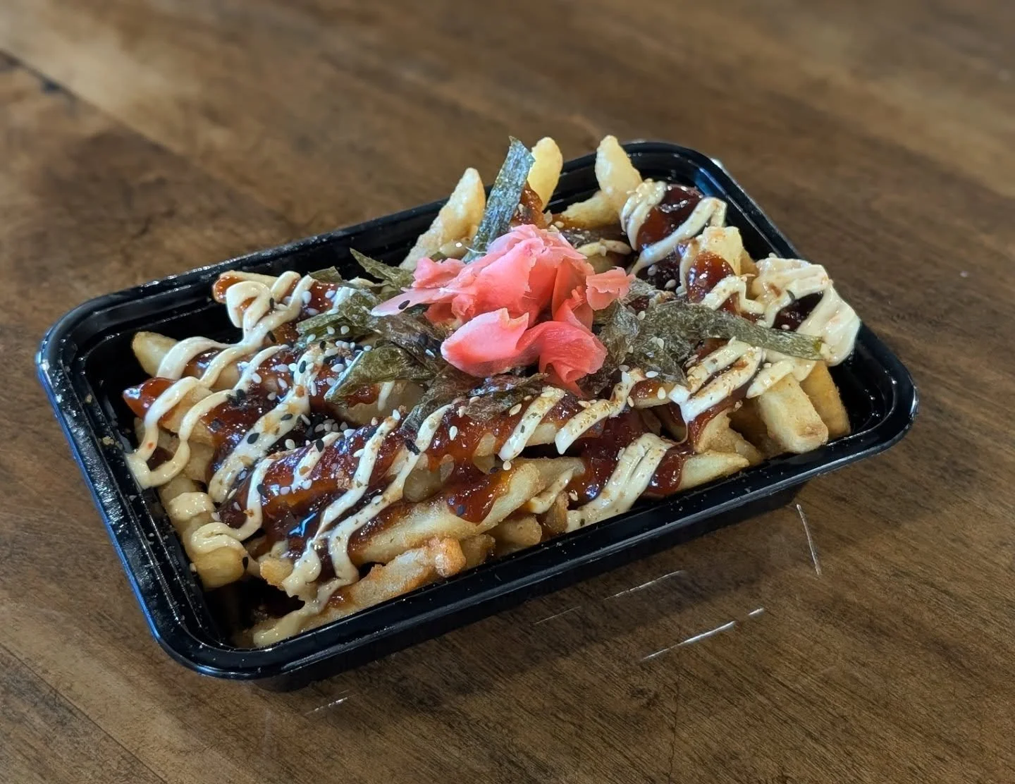 Here's our new updated menu! 

We've removed a few unpopular items to make room for other options you've asked for.

Pictured here is our Okonomiyaki Fries 🍟 

📍Poke Don
277 Buddy Ganem Dr. Portland, TX 78374 
Mon - Sat 11am to 8pm 
Sunday CLOSED
?