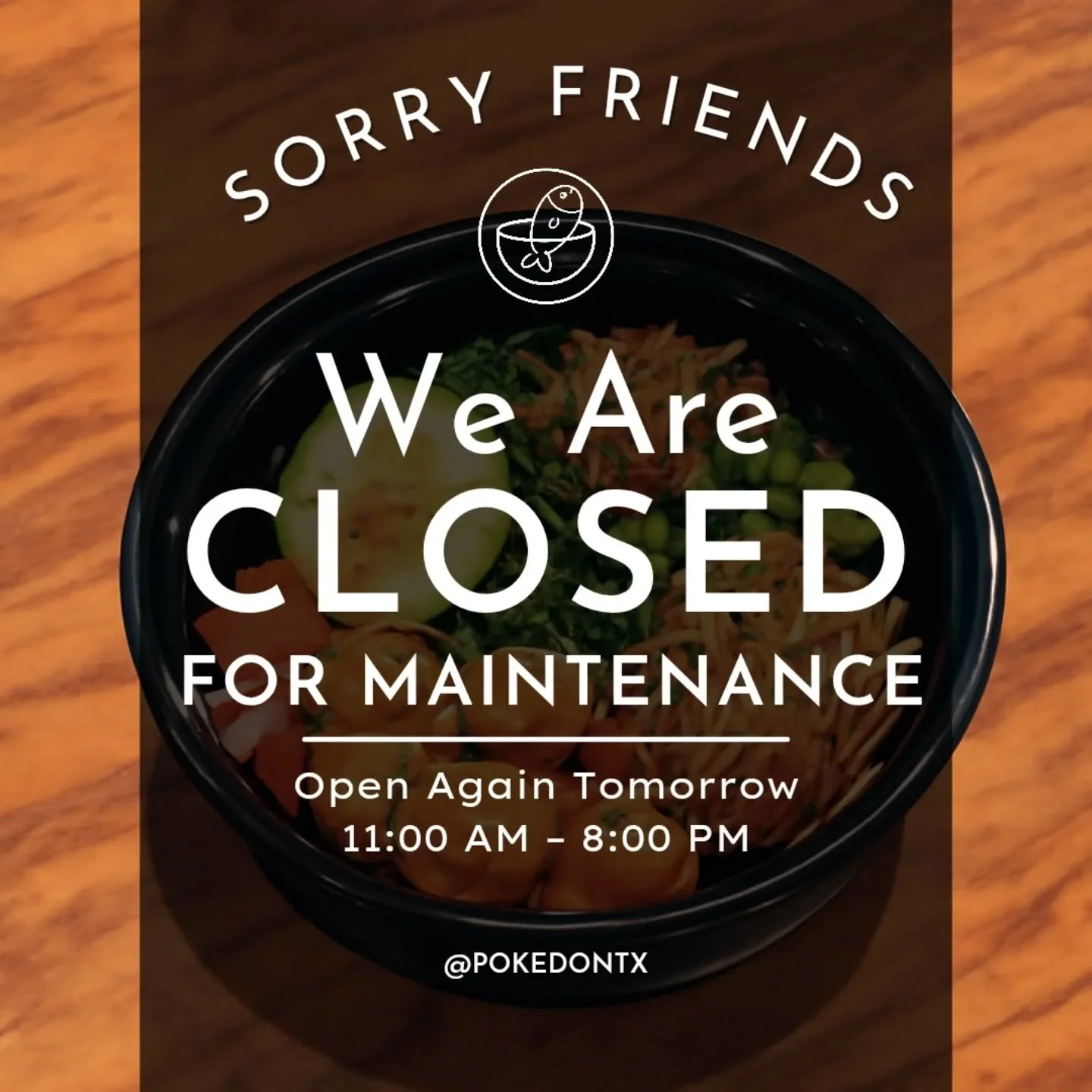 Monday 10/13/25 

Sorry guys, we have to close today for maintenance, but we'll be back open tomorrow.