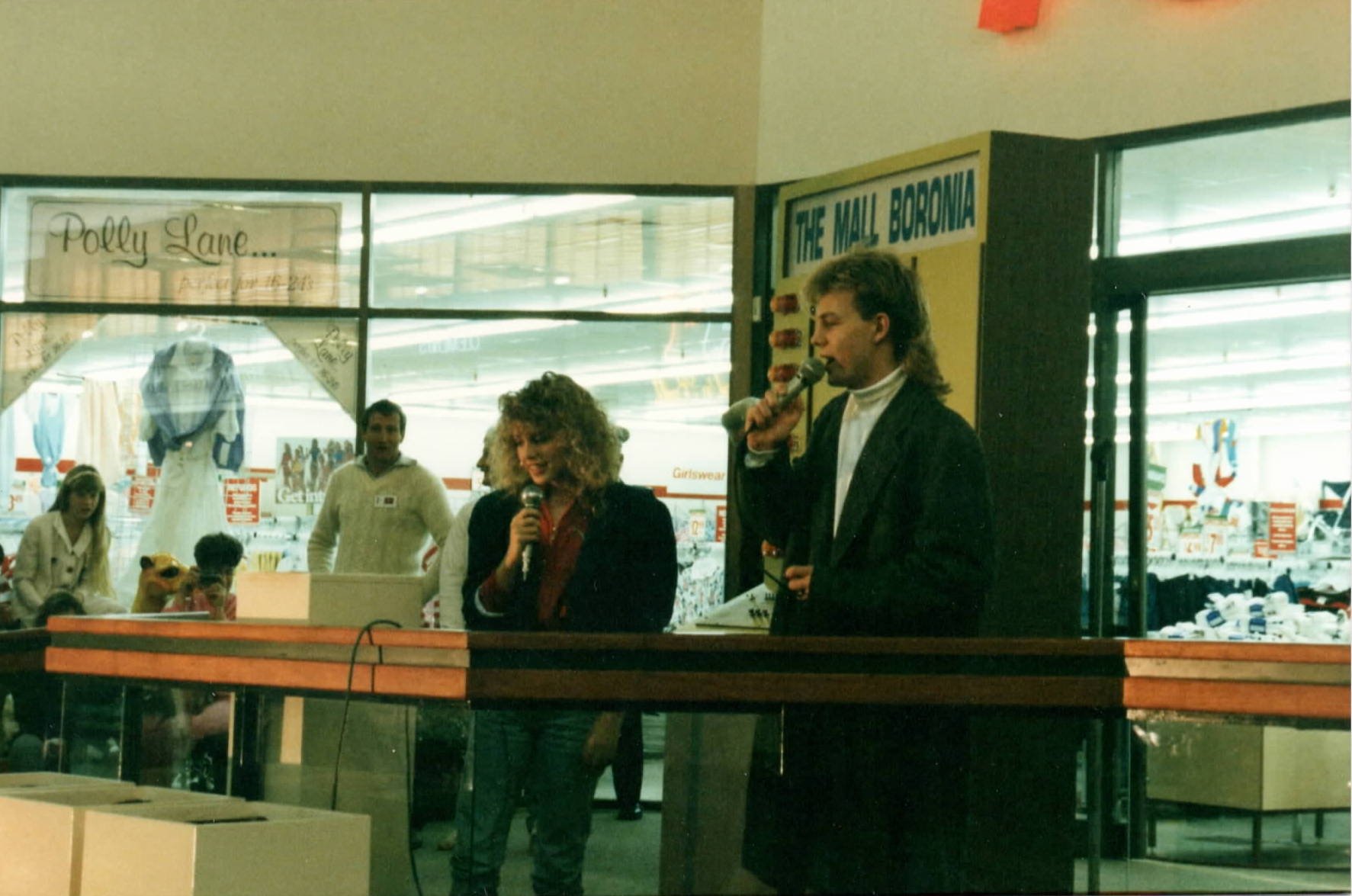 Visit from Kylie Minogue and Jason Donovan c. 1980s
